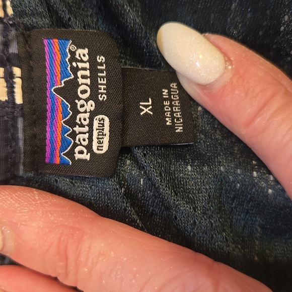 Patagonia Netplus Shells Blue Design Print Swim Trunks - Picture 5 of 10